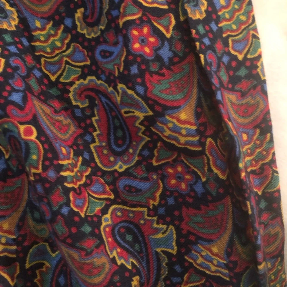 Challis oblong Paisley & Chain Print Scarf - Navy, Multicolor